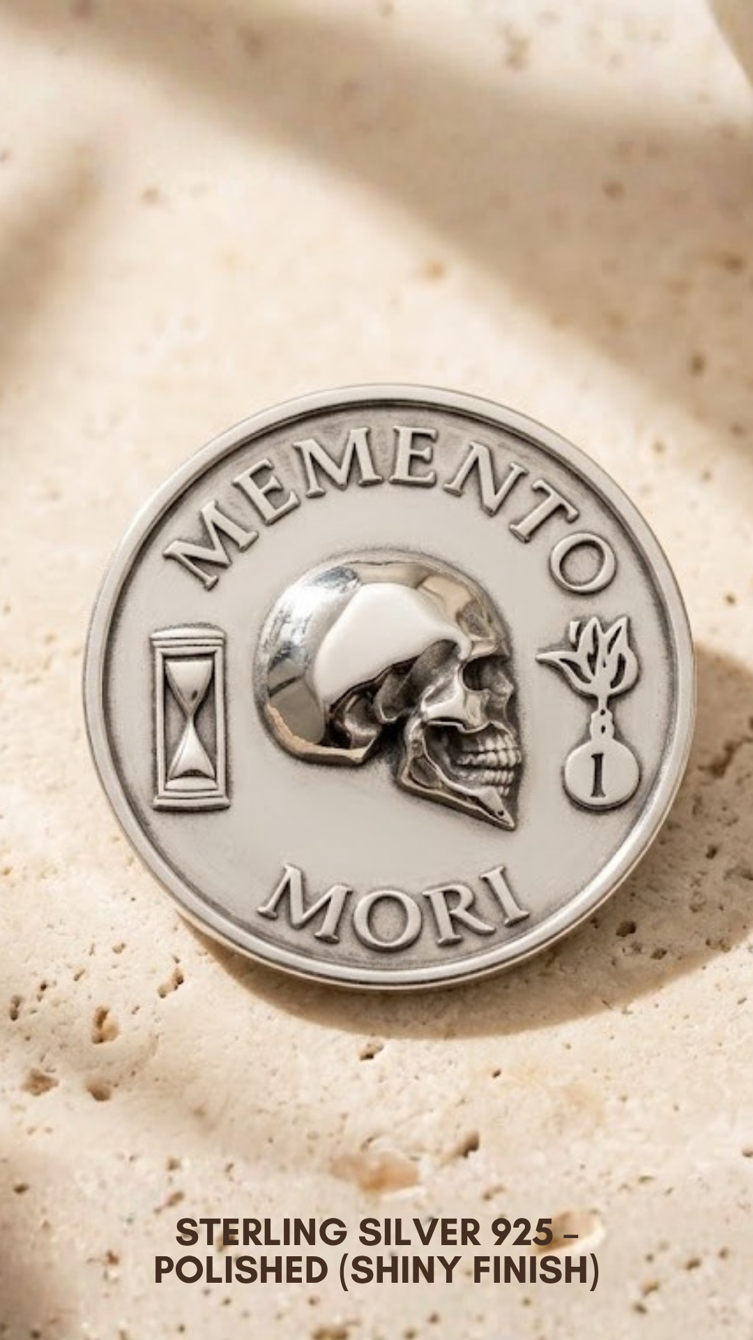 Memento Mori Coin Set | Memento Mori & 4 Virtues Coin | Handmade in 925 Sterling Silver & Bronze (Copy)