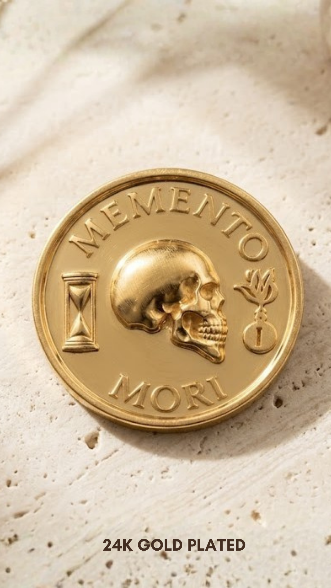 Memento Mori Coin Set | Memento Mori & 4 Virtues Coin | Handmade in 925 Sterling Silver & Bronze (Copy)