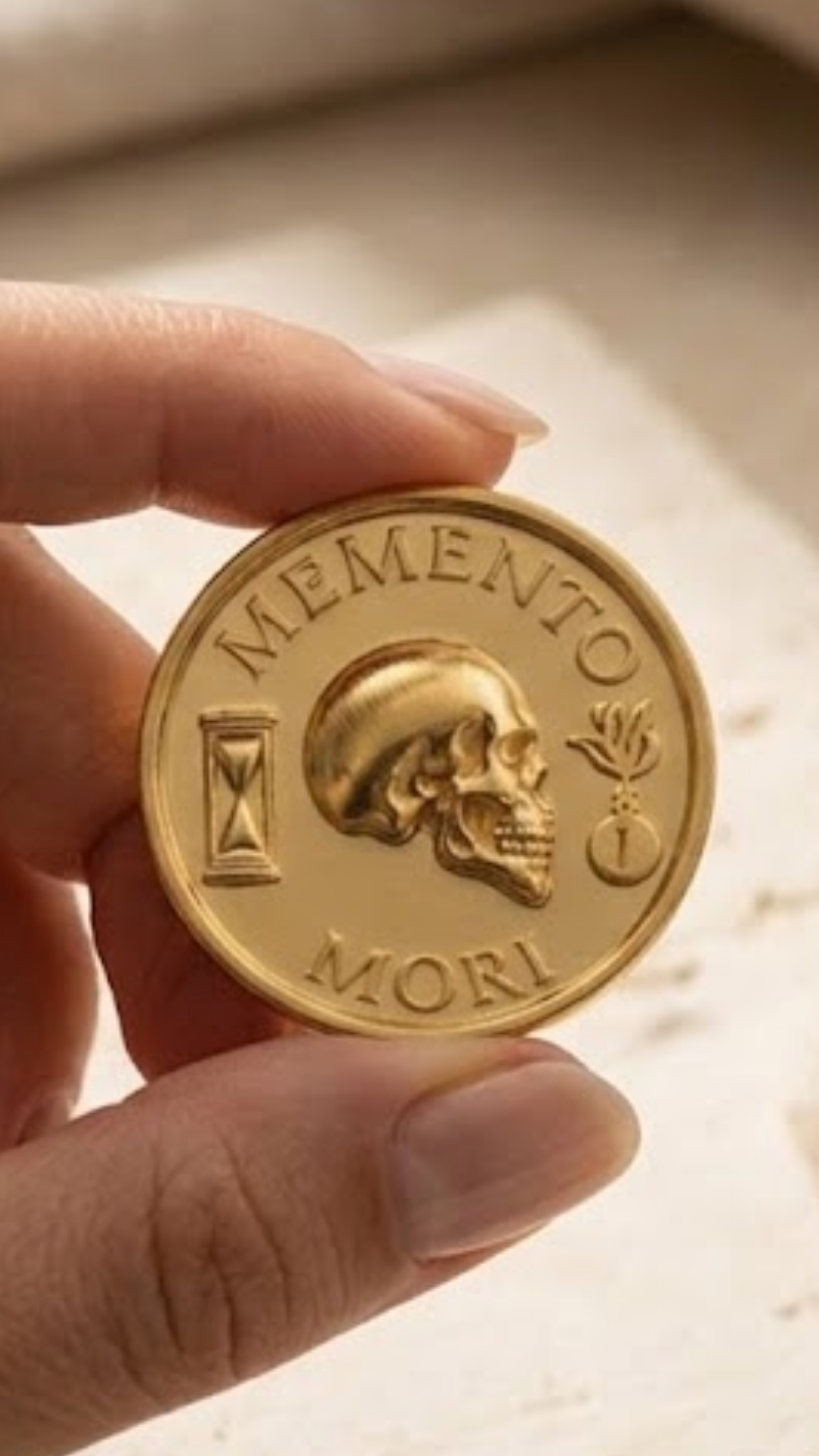 Memento Mori Coin Set | Memento Mori & 4 Virtues Coin | Handmade in 925 Sterling Silver & Bronze (Copy)