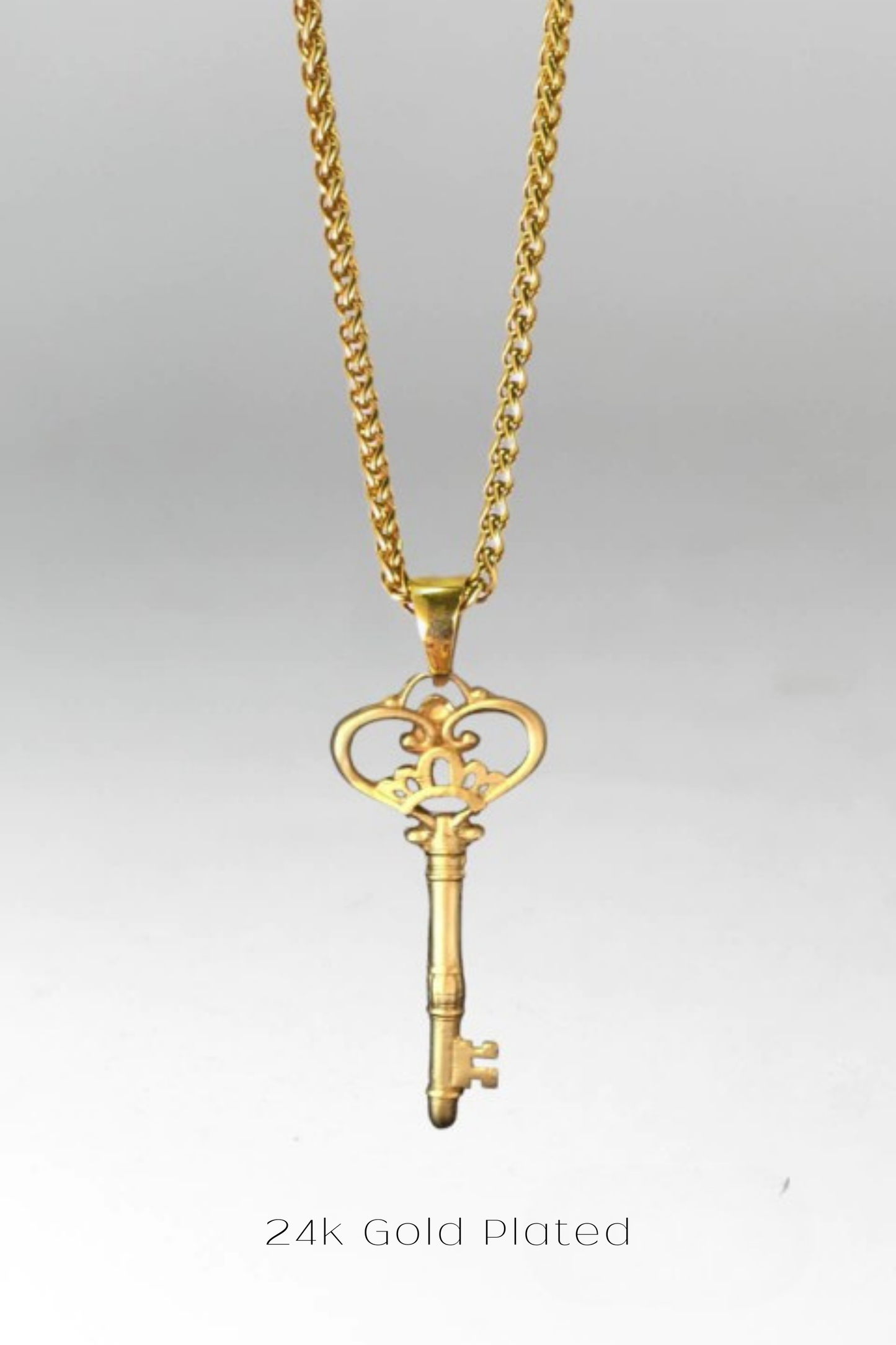Collar con Llave – Colgante Simbólico Hecho a Mano en Bronce, Plata de Ley, Cobre y Baño de Oro de 24K | Joyería de Nuevos Comienzos, Regalo Unisex 