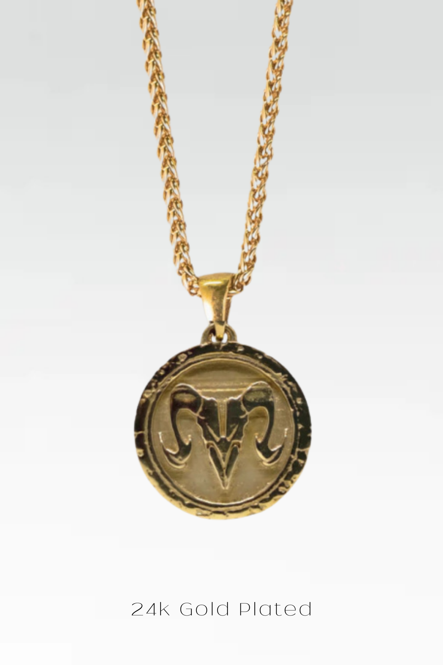 Collar de signo del zodiaco Aries, collar personalizable, bronce, plata esterlina, collar de horóscopo de oro de 24k