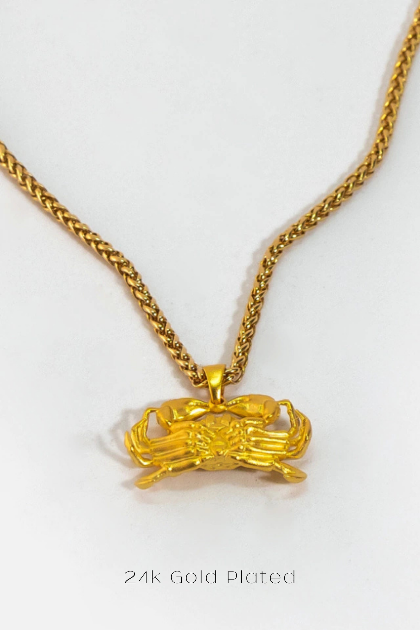 Collar del zodiaco Cáncer: joyería astrológica artesanal en oro de 24 quilates, plata de ley y bronce. 