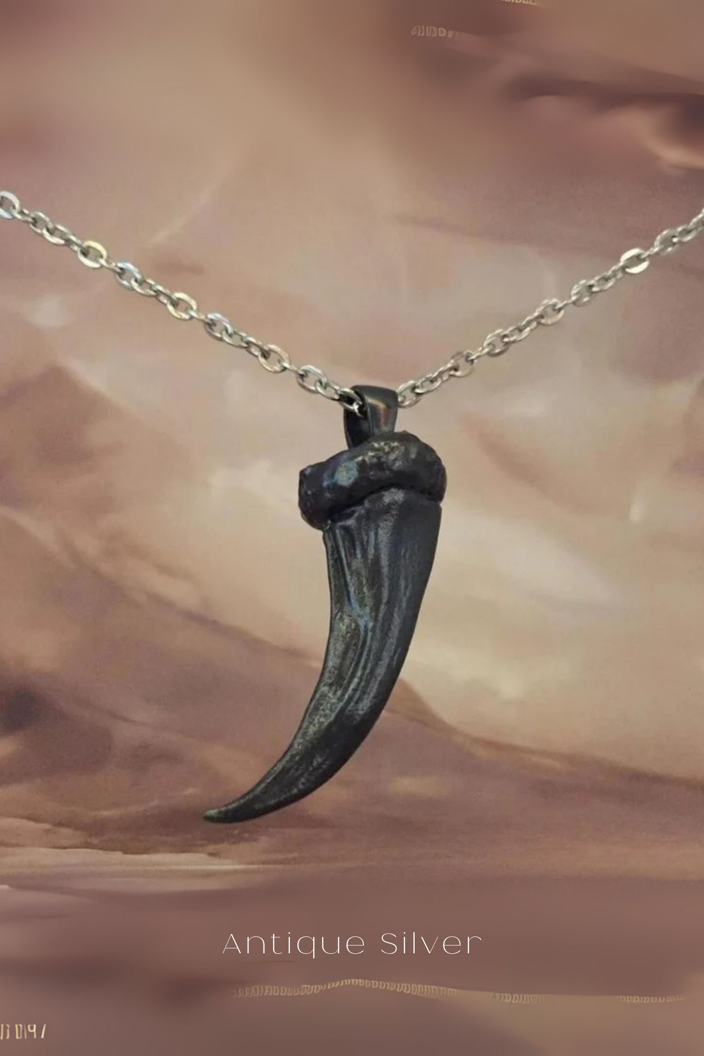 Wolf Claw Large Necklace – Handmade Pendant in Bronze, Sterling Silver, Copper & 24K Gold Plated | Symbol of Strength & Instinct