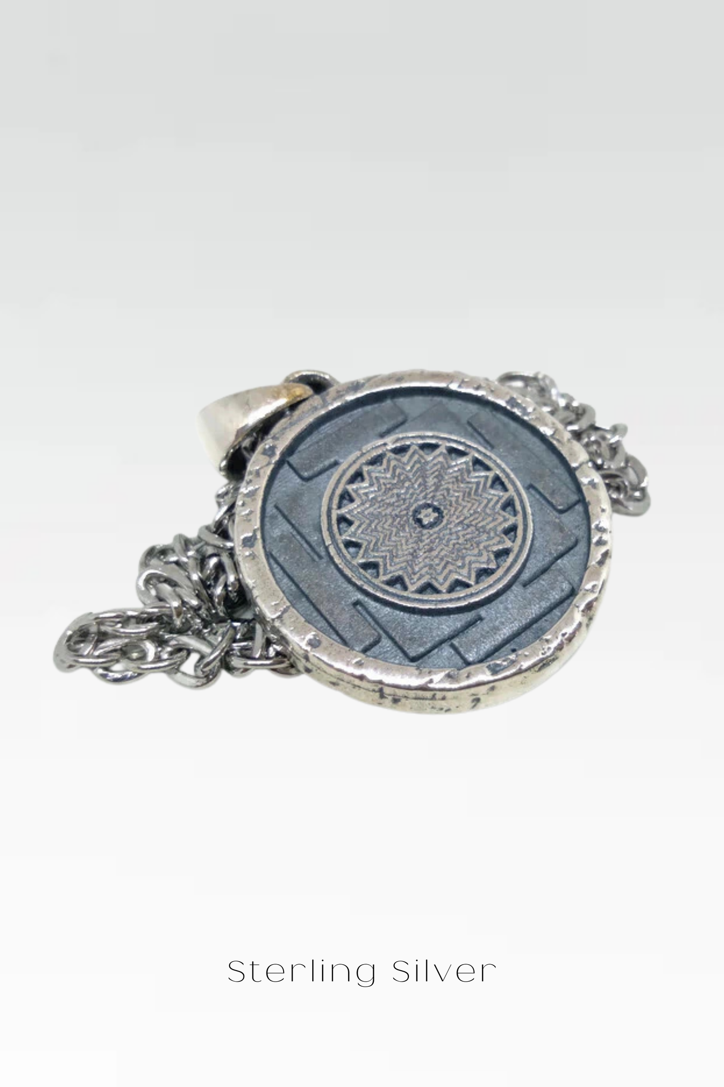 Collar Shiva Yantra, collar personalizable, bronce, plata esterlina, collar de oro de 24 km, collar de mandala, tamaño pequeño