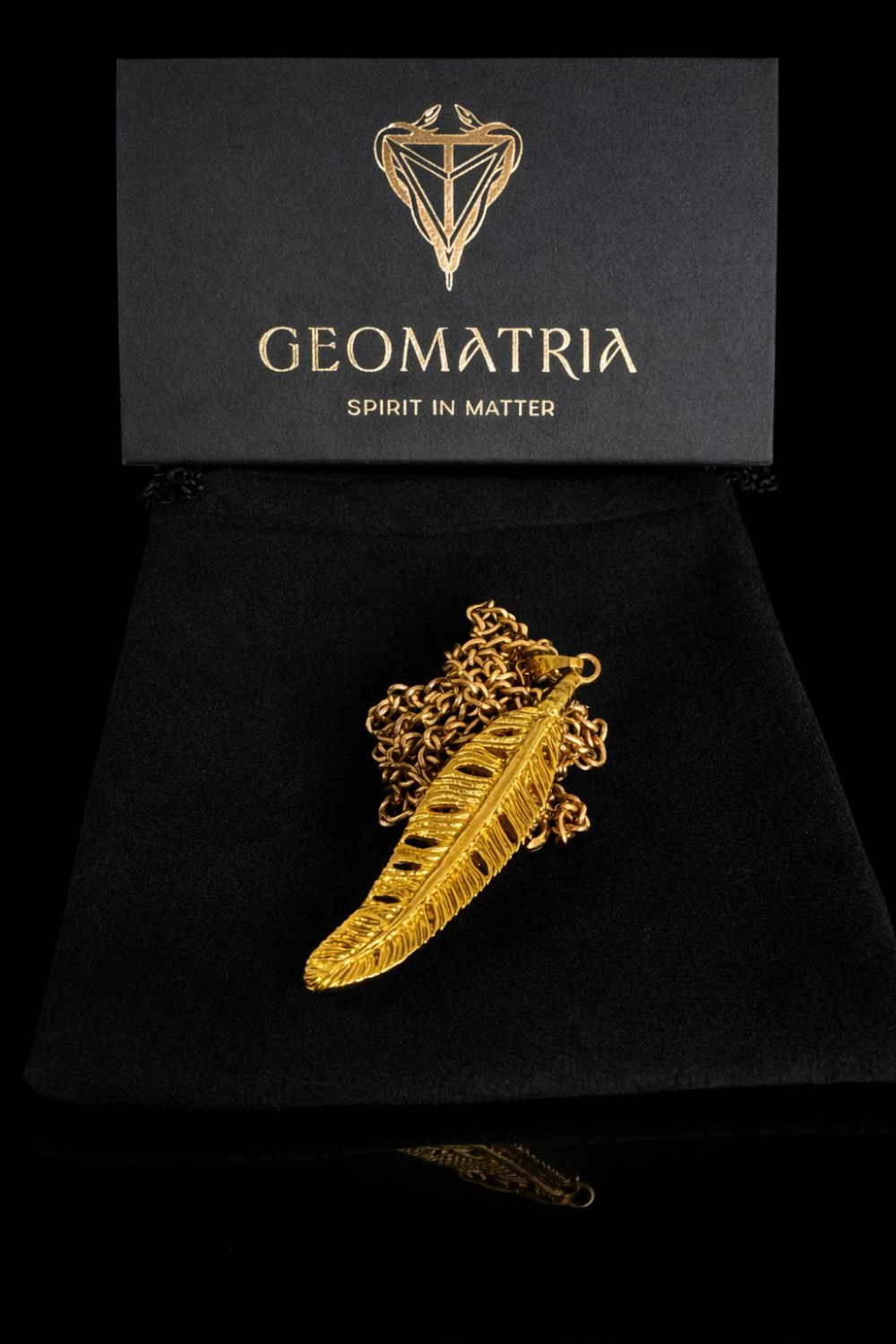 Feather Necklace | Symbol of Freedom & Spiritual Connection | Handmade in 925 Sterling Silver, 24K Gold Plated, Bronze & Copper