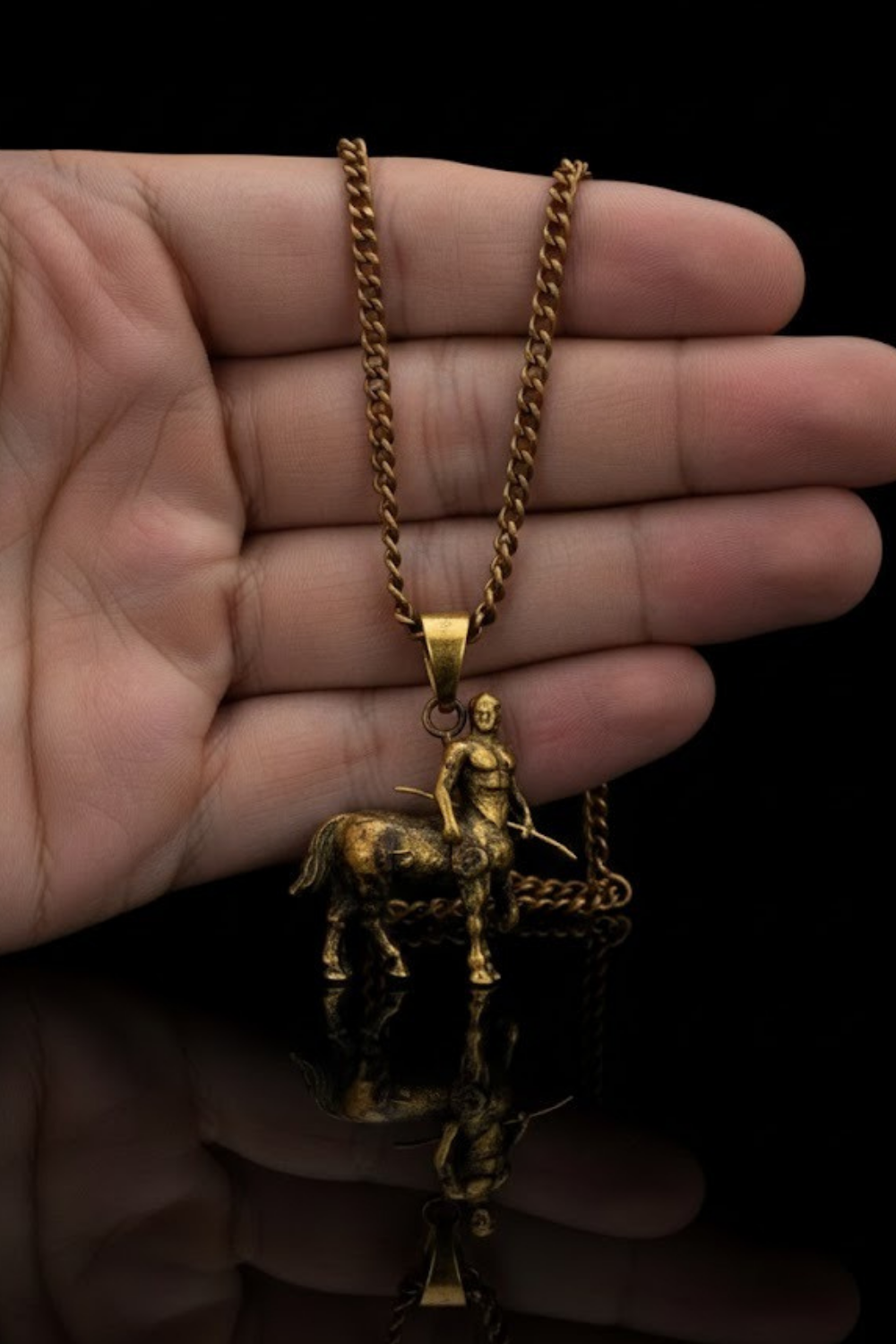 Sagittarius Zodiac Necklace | Symbol of Wisdom & Freedom | Handmade in 925 Sterling Silver, 24k Gold Plated, Copper