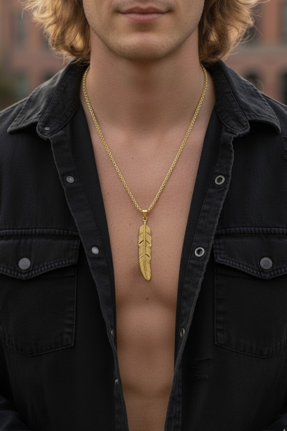 Feather Necklace – Sacred Symbol of Freedom & Spiritual Elevation | 18K Gold