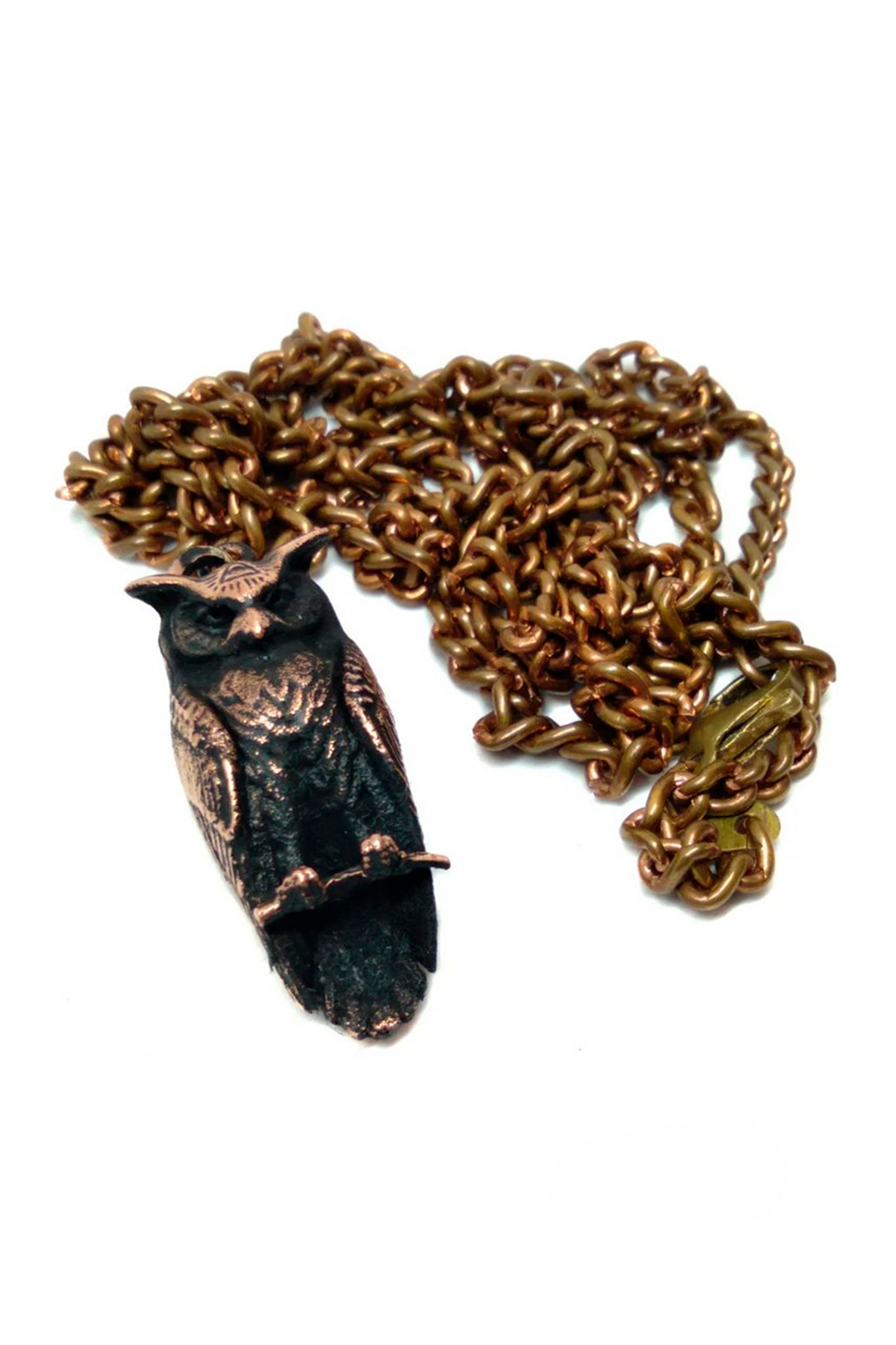 Collar de Búho – Colgante hecho a mano en plata de ley o chapado en oro de 24 quilates 