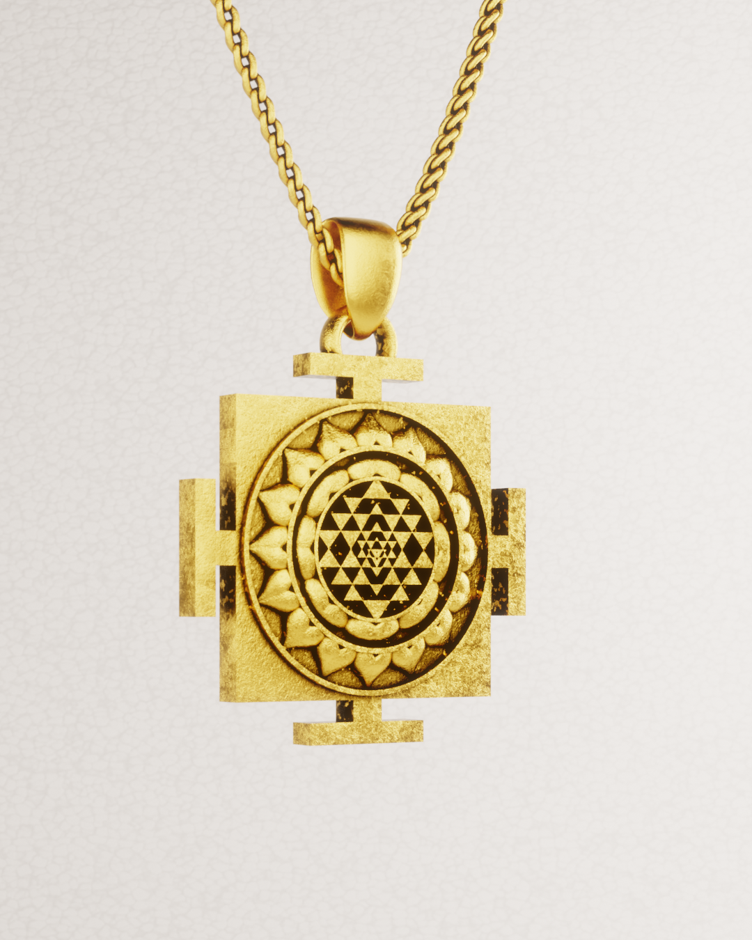 Collar cuadrado Sri Yantra 