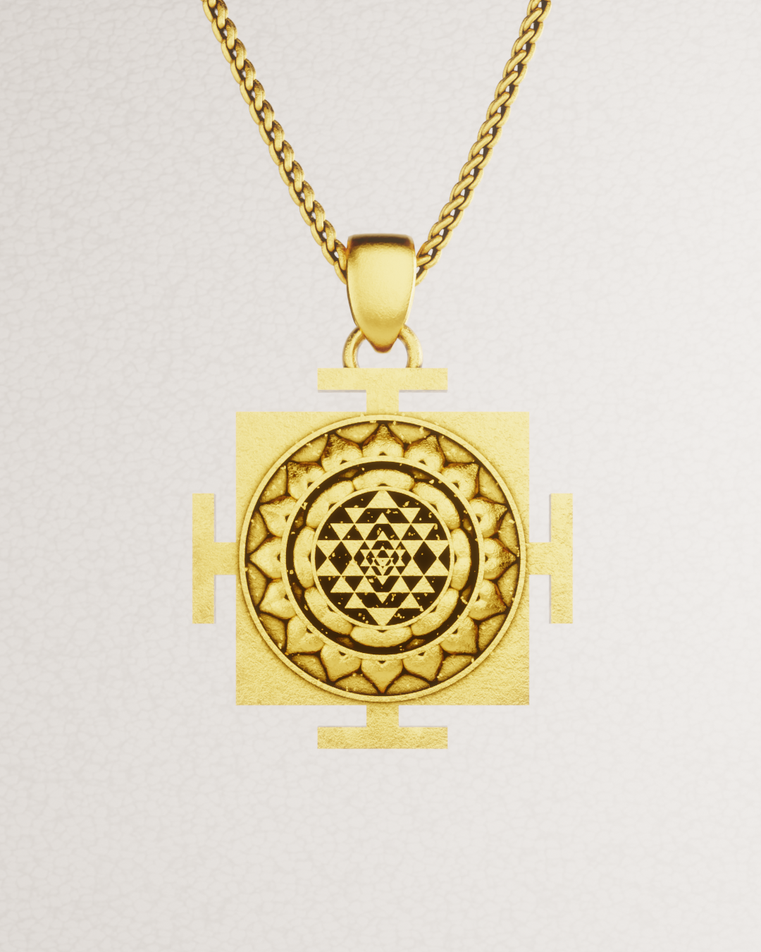 Collar cuadrado Sri Yantra 