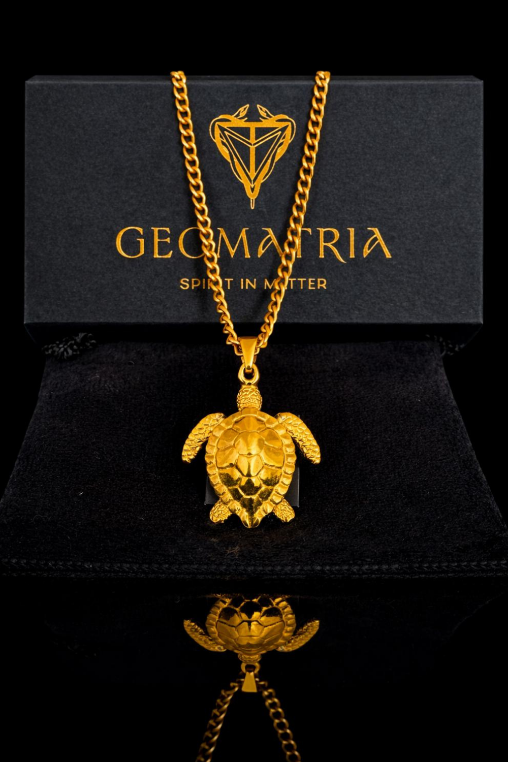 Turtle Necklace | Symbol of Wisdom & Longevity | Handmade in 925 Sterling Silver, 24K Gold Plated, Copper