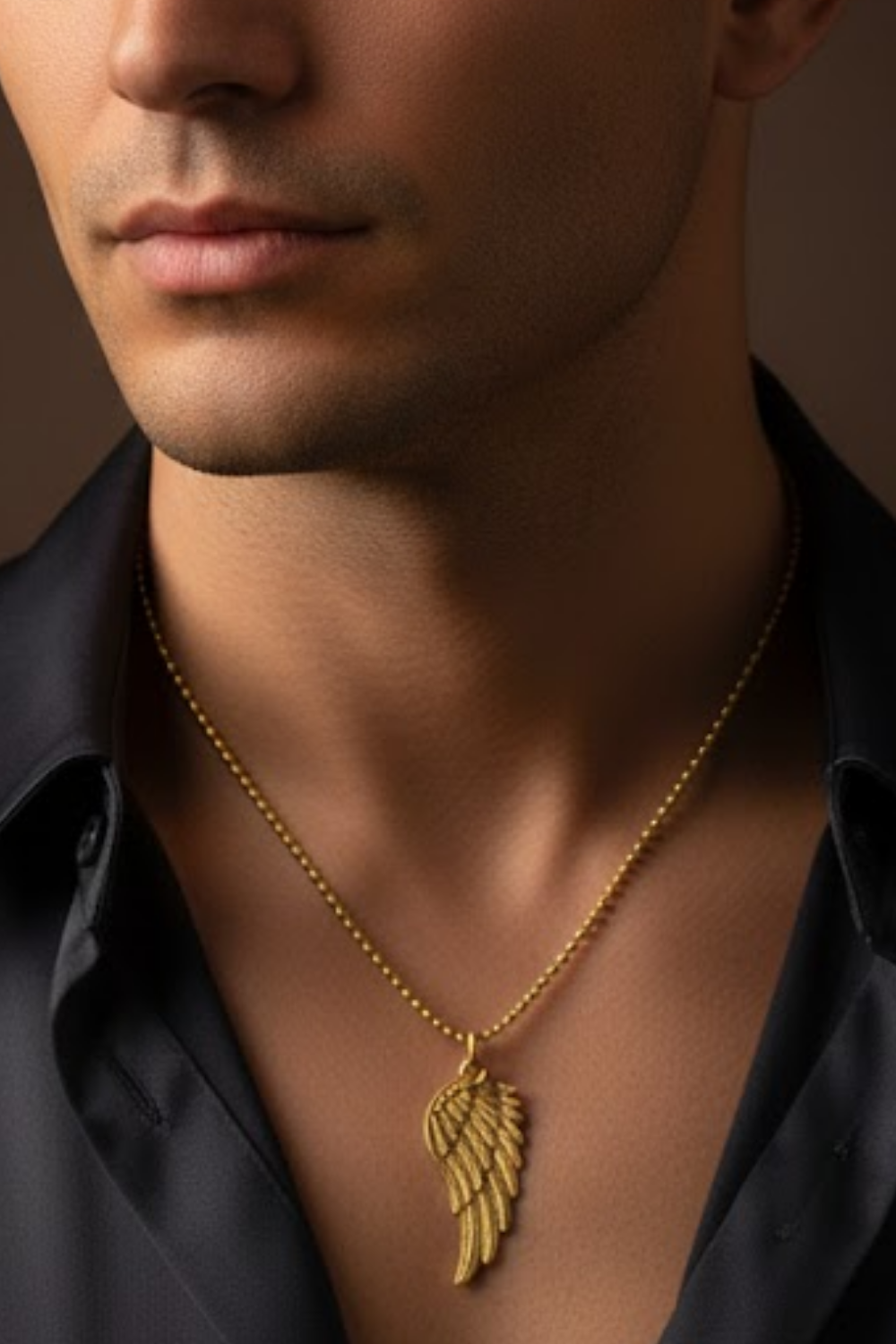 Collar Ala de Ángel – Acabado Bronce y Baño de Plata | Edición Limitada
