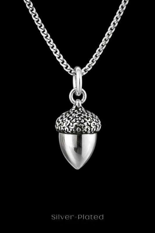 Acorn Necklace – Bronze & Silver-Plated Finish | Limited Edition
