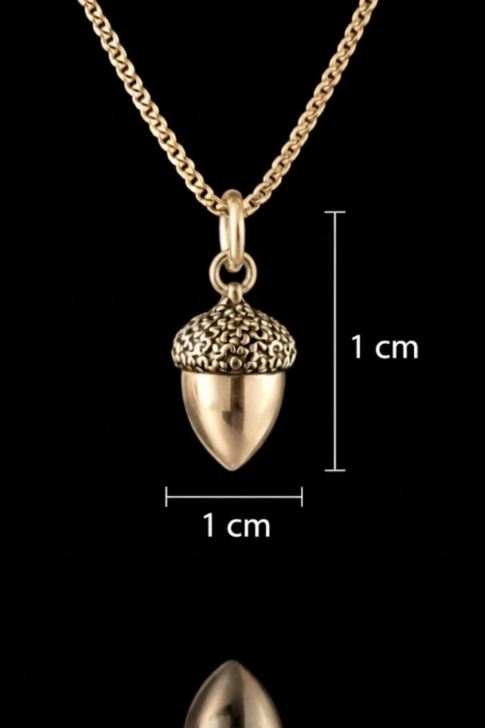 Collar de bellota – Acabado en bronce y baño de plata | Edición limitada