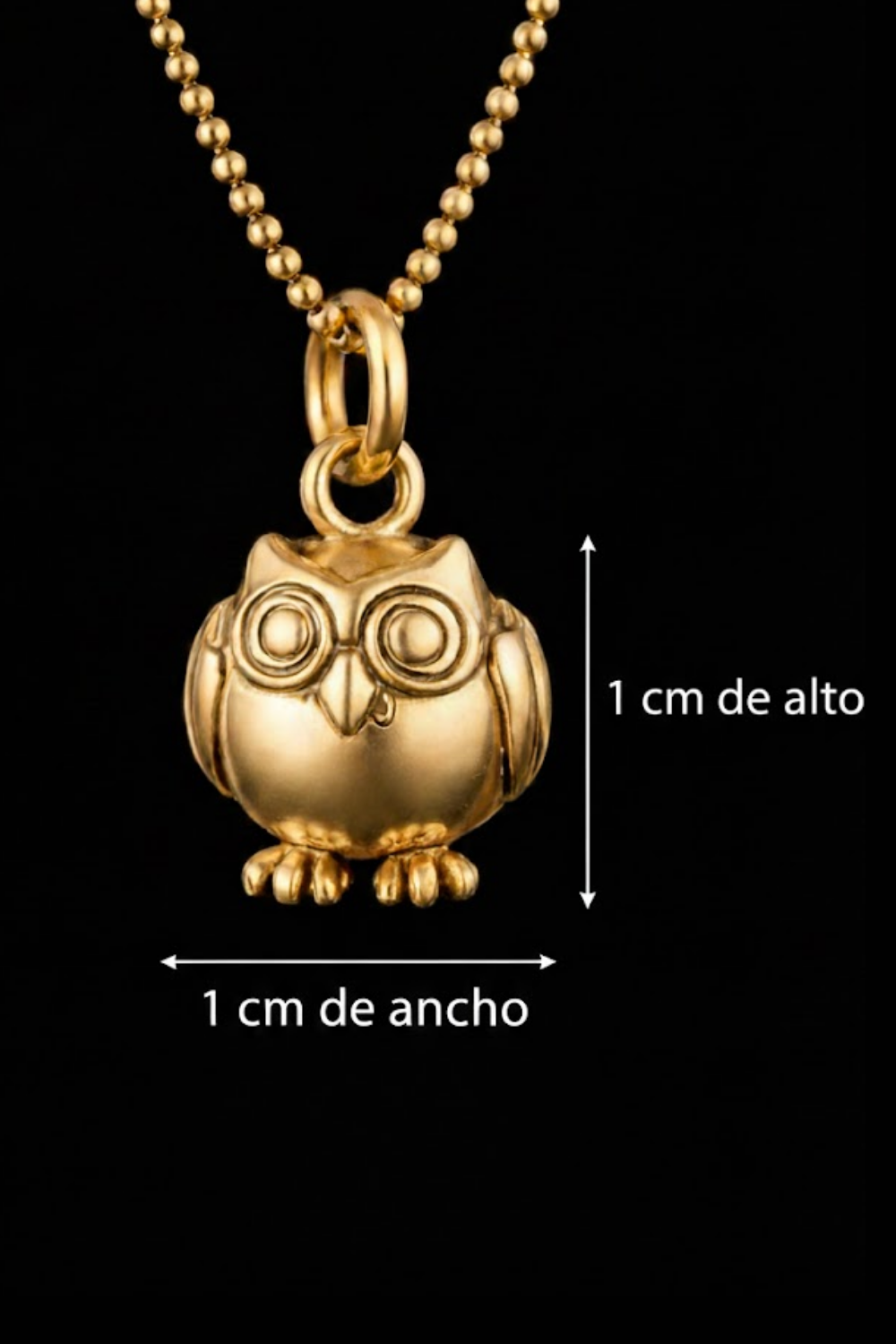Collar pequeño de búho – Acabado en bronce y baño de plata | Edición limitada