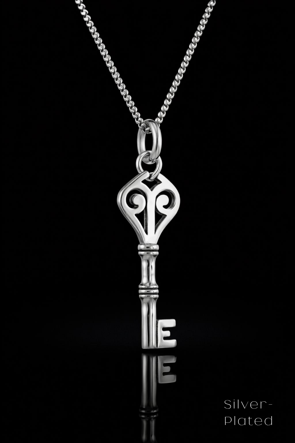 Vintage Key Necklace – Bronze & Silver-Plated Finish | Limited Edition