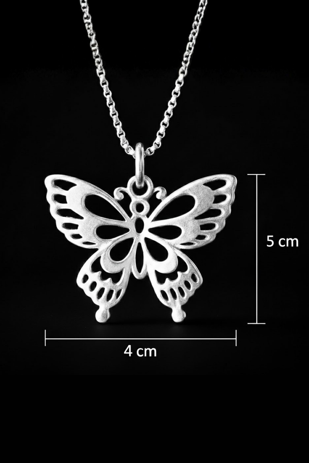 Butterfly Necklace – Bronze & Silver-Plated Finish | Limited Edition