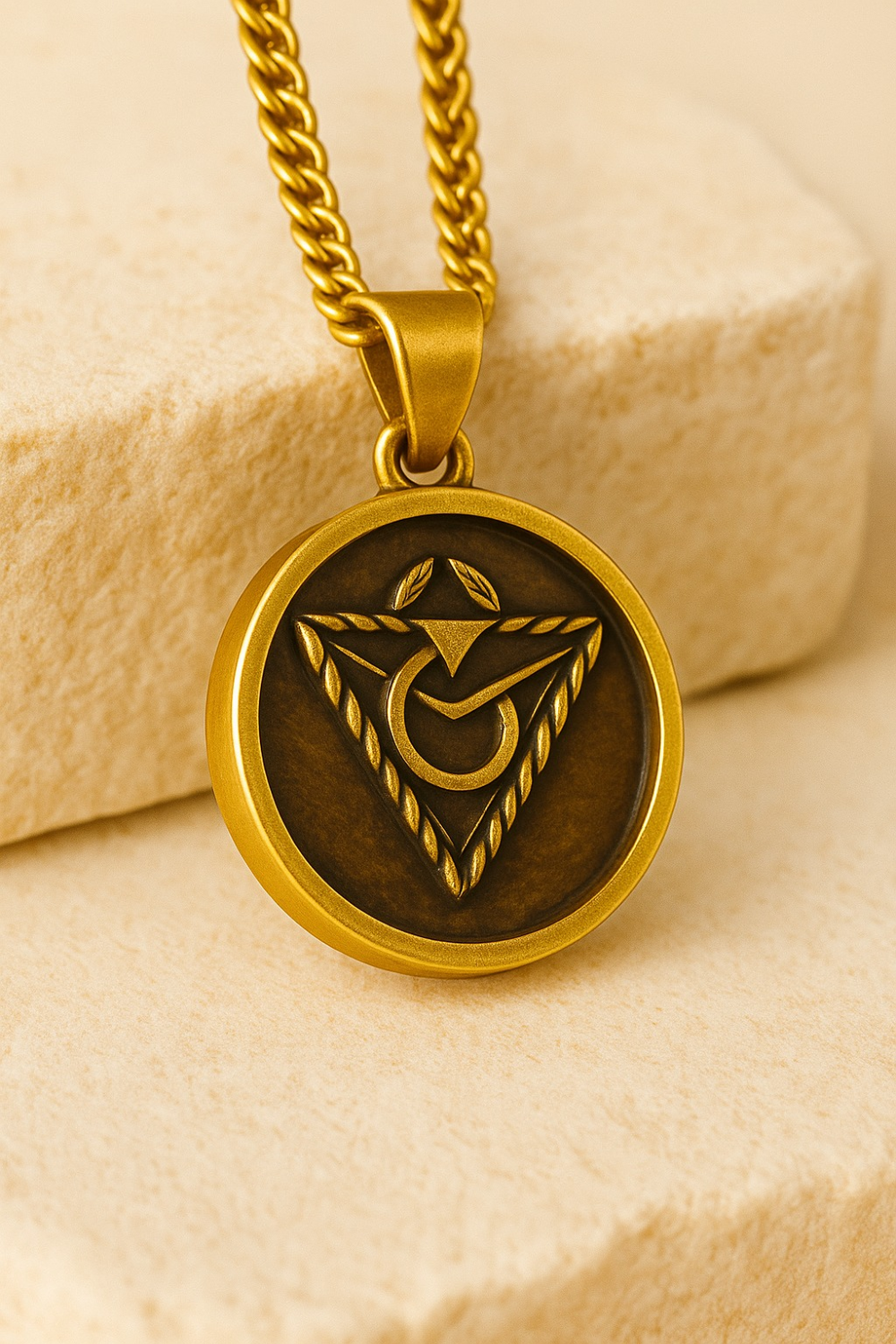 Spirit in Matter Necklace | Handmade in 18k Gold | Symbol of Spiritual Connection