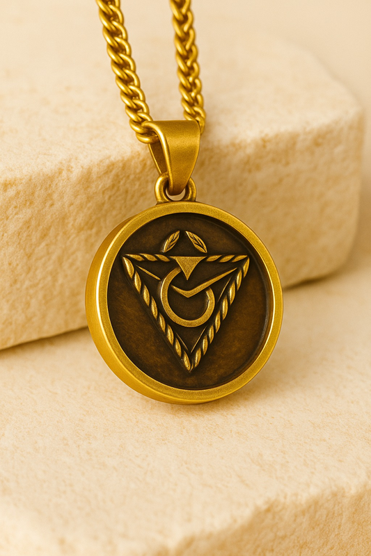 Spirit in Matter Necklace | Handmade in 18k Gold | Symbol of Spiritual Connection