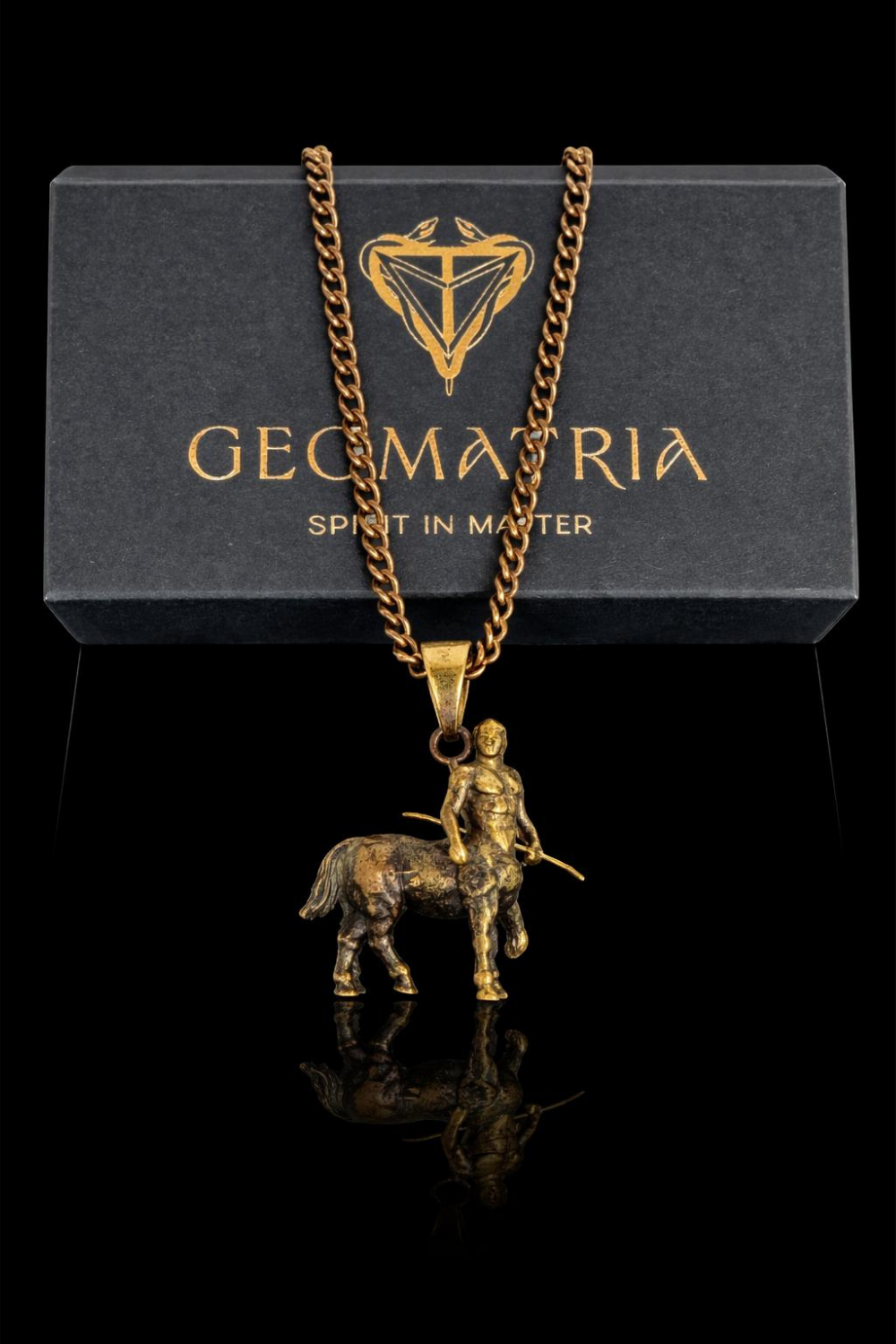 Sagittarius Zodiac Necklace | Symbol of Wisdom & Freedom | Handmade in 925 Sterling Silver, 24k Gold Plated, Copper