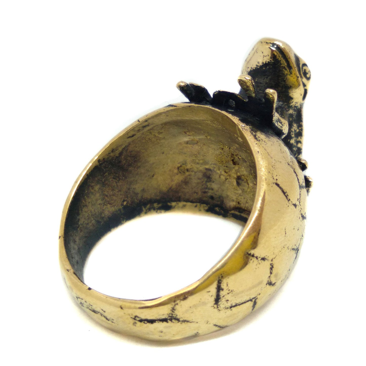 Anillo de rana, anillo personalizable, bronce, plata esterlina, joyas de oro, joyas de rana, joyas de rana
