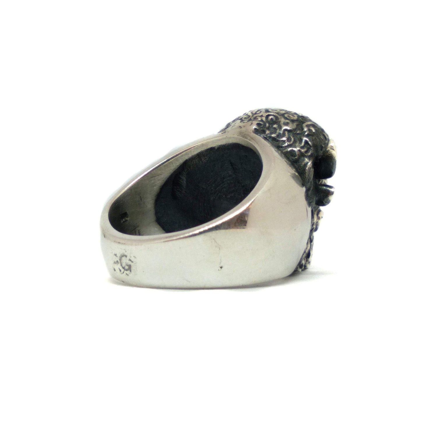 Anillo de búfalo, anillo personalizable, bronce, plata esterlina, plateado de oro de 24 km, cabeza de búfalo 3D, anillo de animales